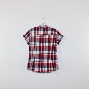 H&M Tops - H & M L.O.G.G. Short Sleeve Plaid Button Down Top H&M Tops - H & M L.O.G.G. Short Sleeve Plaid Button Down Top
